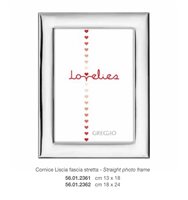 Cornice Greggio Lovelies fascia stretta in Argento 56.01.2362